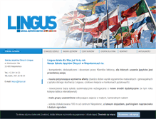 Tablet Screenshot of lingus.pl